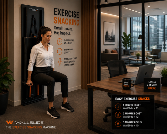 Exercise Snacking for Stronger Legs at Work: HacBack Fitness.