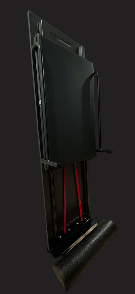 WallSlide™ Wall Mounted Package. 1 x WallSlide,™ 1 x Calf Raise Stepper, 1 x Spare Custom Made Band Set, Mobile Kit available soon, (see photos), currently only wall mountable, Gst Included. Thank you.