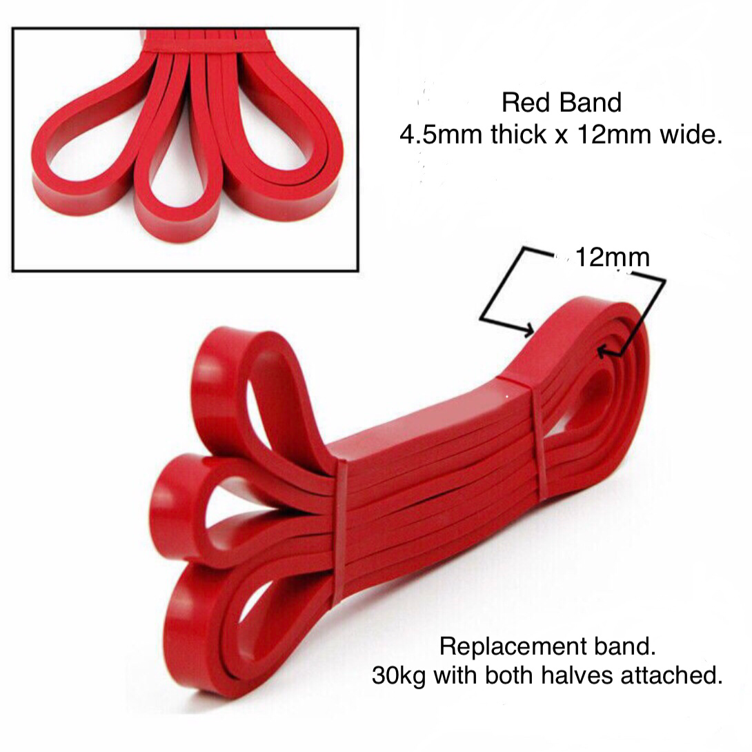 Red Resistance Band. Free Shipping to most locations in NZ. Gst Included.